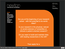 Tablet Screenshot of newtonfellowships.org